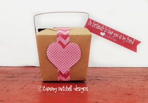 Image of Mini Take Out Boxes Favors Kraft Colored