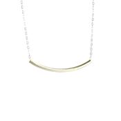 Image of Silver curve necklace