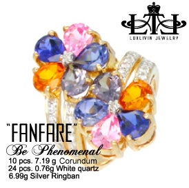 Image of NEW* 14K Gold Women's Ring "FANFARE" : A LUXLIVIN Jewelry Collection
