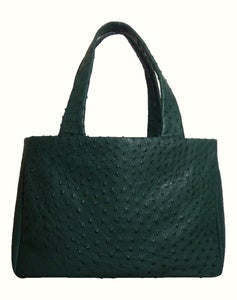 Image of Green Ostrich Tote