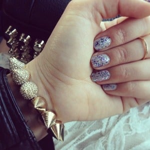 Image of Spiked Rhinestone Glam Bracelet