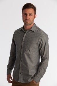 Image of GARRISON SHIRT - GREY CHAMBRAY