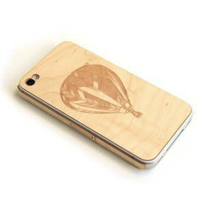 Image of iPhone wood cover Balloon Maple