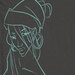 Image of GIRL . gray . lucite green