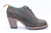 Image of No.0019 CROSSWALK cap toe oxford Moss