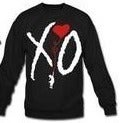 Image of Xo Crewneck (Black and Red)