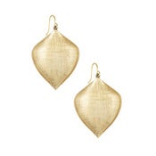 Image of Textured Leaf Drop Earrings