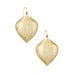 Image of Textured Leaf Drop Earrings