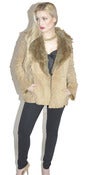 Image of Vintage Suede & Faux Fur Coat