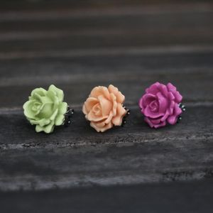 Image of Over-sized Rose Adjustable Ring - 3 Colors