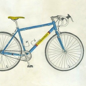 Image of Tour De France Bicycle Print