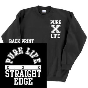 Image of Black Pure Life Crew Neck Sweater 