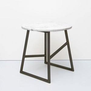 Image of Algedi Table, Black/Marble