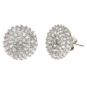 Image of Kara Ackerman<i> GemGirl <i/> Pave Disc Earring in Sterling Silver