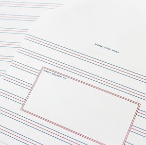 Image of French Rule Stationery - Set of 20 Sheets