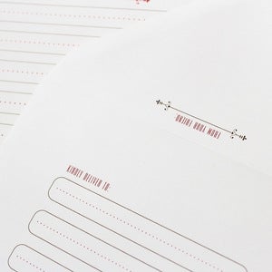 Image of Gold Deco Stationery Set - Set of 20 Sheets