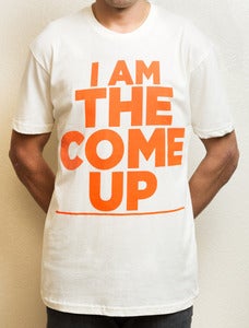 Image of I AM THE COME UP TEE - Cream/Orange 