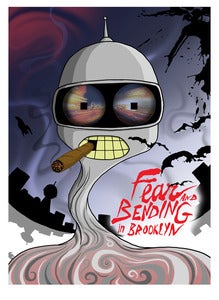 Image of "fear and bending" giclee poster