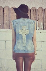 Image of Cross my Heart Vest (WAS $52)