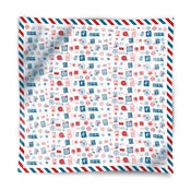 Image of NEW! Silk Scarf - Air Mail -------- 100% Silk  --------     Limited Edition