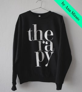 Image of THERAPY BLACK SWEATSHIRT