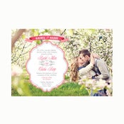 Image of My Heart Flutters for you Photo Invitation Wedding Suite