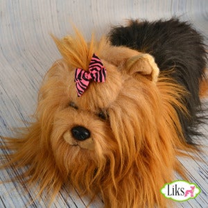 Image of Hot Pink Zebra Pinwheel Barrettee