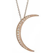 Image of Kara Ackerman <i> GemGirl <i/> Crescent Moon in Rose Gold 
