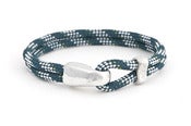 Image of Herren Armband Tampen blau-weiss / Men’s bracelet rope blue-white