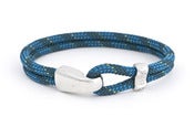 Image of Herren Armband Tampen blau-hellblau / Men’s bracelet rope blue-lightblue