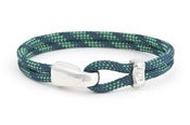 Image of Herren Armband Tampen blau-grün /  Men’s bracelet rope blue-green