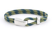 Image of Herren Armband Tampen blau-gelb / Men’s bracelet rope blue-yellow