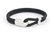Image of Herren Armband Tampen schwarz / Men’s bracelet rope black