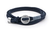 Image of Herren Armband Cross Reepschnur blau / Men’s bracelet Cross rope blue