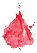 Image of she wore red