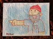 Image of "I want you on Team Zissou" Original Painting
