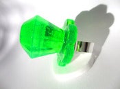Image of Heart Pop ring Neon Lime