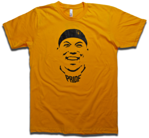 Image of Hines Ward Gold & Black "Pride" tee by Backpage Press