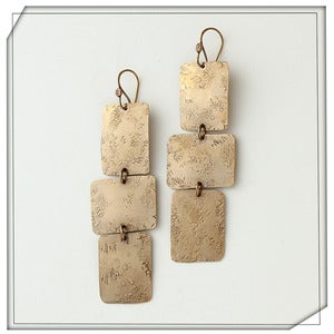 Image of Tri Sheet Earrings