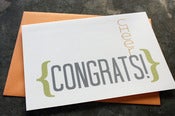 Image of Cheers! Congrats! single note card