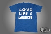 Image of Men's Love Life & Laughter T (Royal Blue/ White Font)