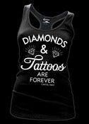 Image of Diamonds and Tattoos are Forever Racer Bank Tank Top