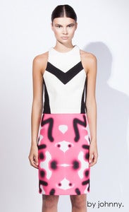 Image of Vee Ski Shift Top - Ivory Black