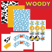 Image of Printable Woody Toy Story FULL Birthday Party Collection