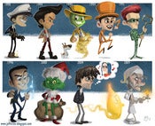 Image of Evolution of Jim Carrey Print