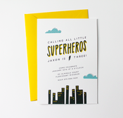 Image of superhero invitations