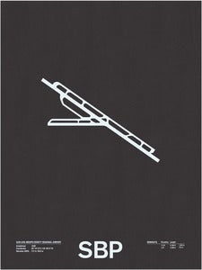 Image of SBP: San Luis Obispo County Regional Airport Screenprint