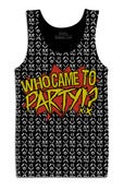 Image of Who Came To Party Black Tank Top
