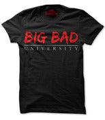 Image of Big Bad University Logo Black Shirt