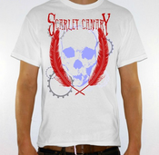 Image of White T-Shirt Skull Logo